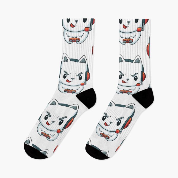 Item preview, cute gamer kitty designed and sold by pirminio.