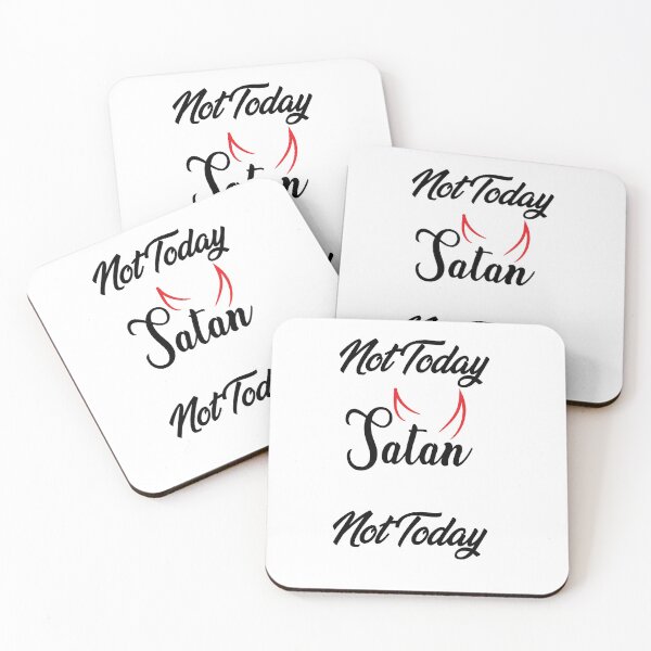 Item preview, Not Today Satan women t-shirt  designed and sold by KARTICK DUTTA.
