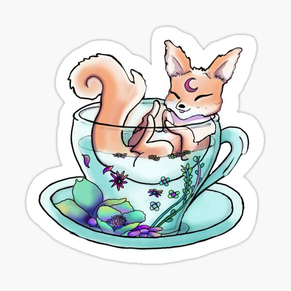 Item preview, Cute fox herbal tea bath home accessories designed and sold by SkyfireArts.
