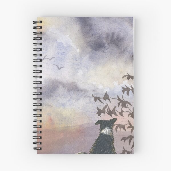 Item preview, Summer flight landscape with Border Collie dog designed and sold by SusanAlisonArt.