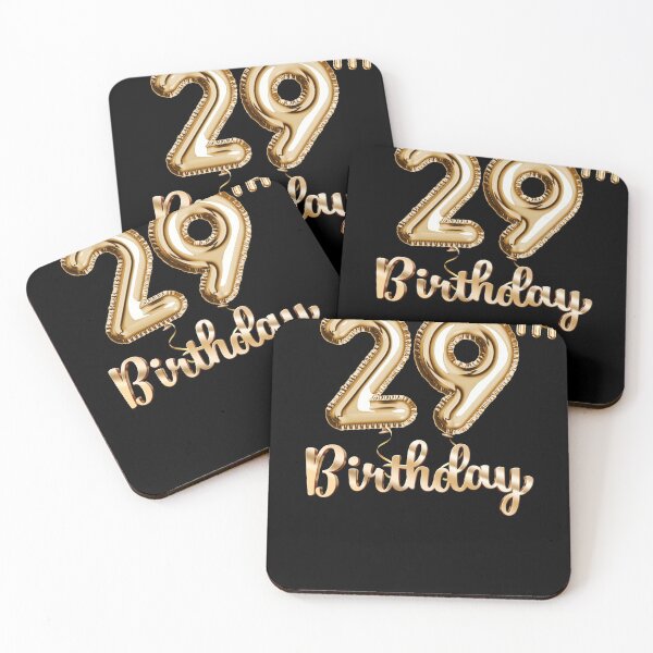Item preview, 29th Birthday Gifts - Party Balloons Gold designed and sold by betternotes.