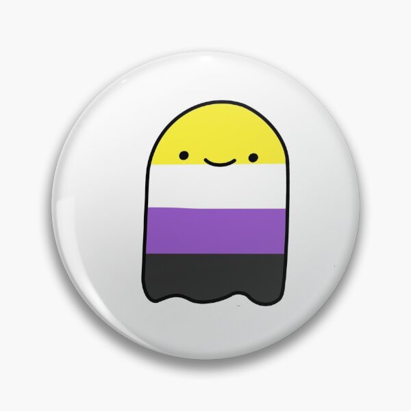 Item preview, non-binary pride ghost  designed and sold by aussjamess.