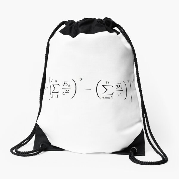 MASS OF THE PARTICLE SYSTEM Drawstring Bag