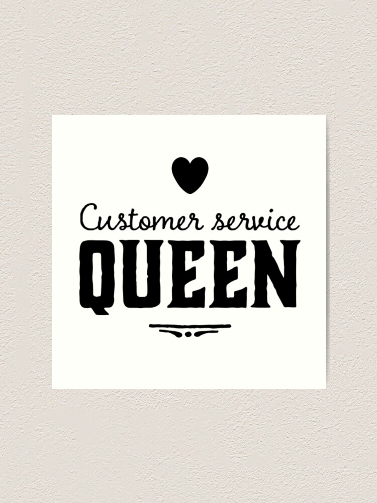 "Mask Customer service queen " Art Print for Sale by Maadio Redbubble