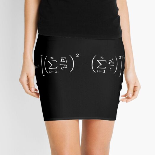 MASS OF THE PARTICLE SYSTEM Mini Skirt