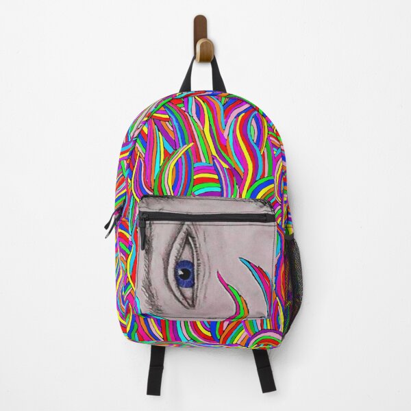 Item preview, Psychedelic Portrait and Flowing Rainbow Color, Non-Repeating designed and sold by Nicolette Olivier.