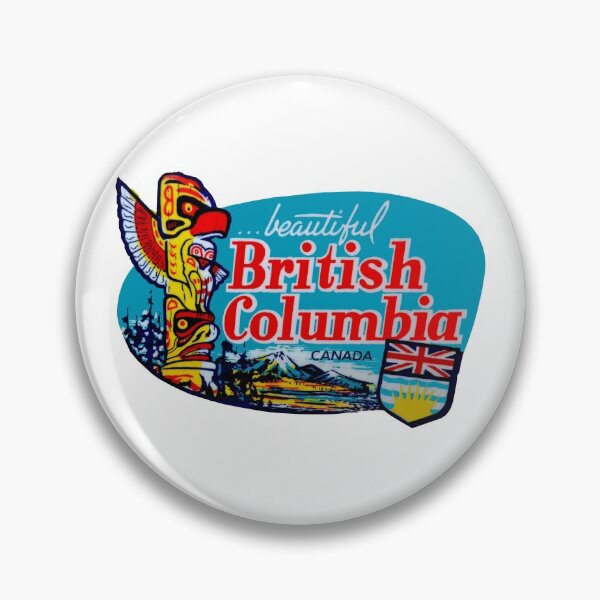 Item preview, Beautiful British Columbia BC Vintage Travel Decal designed and sold by hilda74.