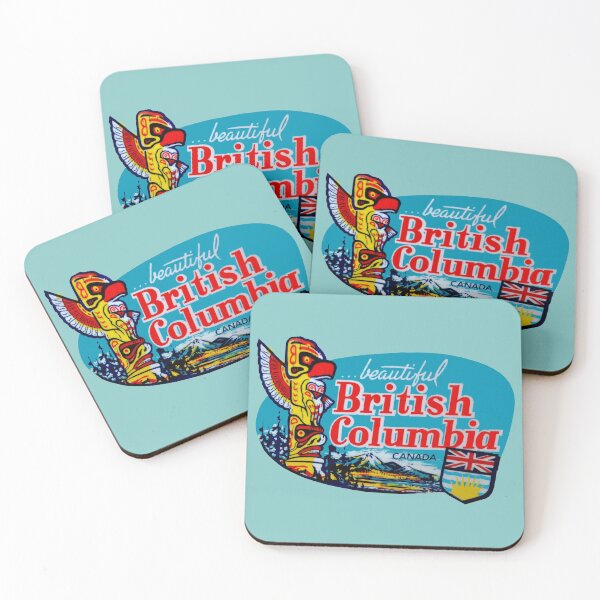 Item preview, Beautiful British Columbia BC Vintage Travel Decal designed and sold by hilda74.