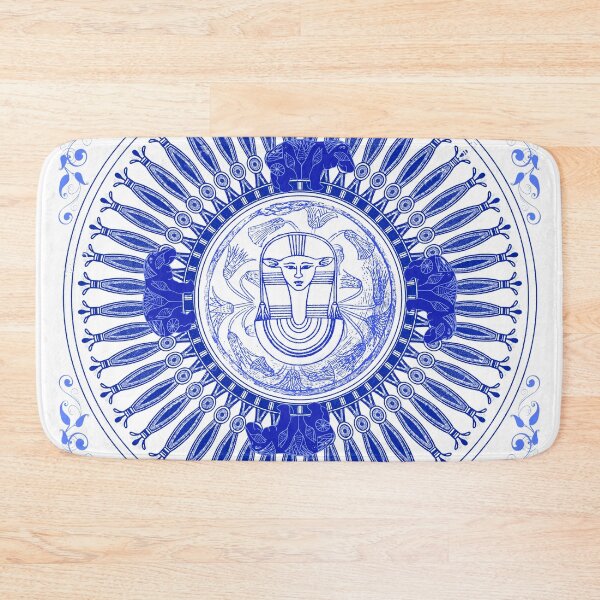 Item preview, Egyptian Blue and White Hathor (SPODE INSPIRED) designed and sold by Curtis Ryan Woodside Productions.