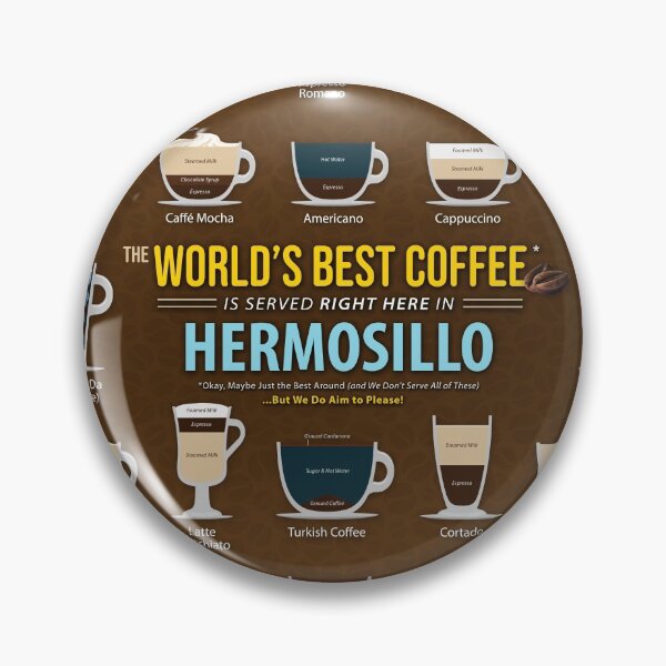Item preview, Hermosillo, Mexico, Sonora Coffee Types Chart designed and sold by Coffee-Meme.