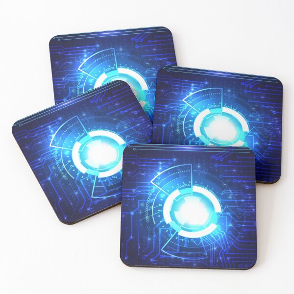 Item preview, Abstract glowing high tech background with power lines and matrix designed and sold by Maks08.