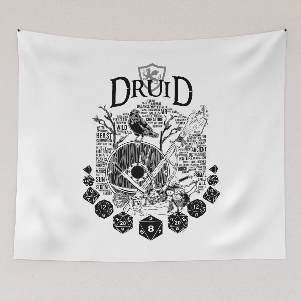 Item preview, RPG Class Series: Druid - Black Version designed and sold by Milmino.