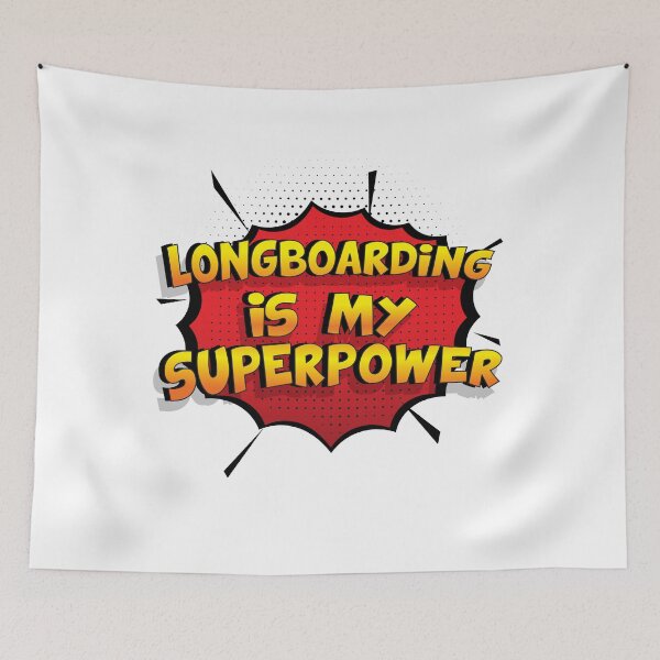 Artikelvorschau, Longboarding ist mein Superpower Lustiges Longboarding Designgeschenk entworfen und verkauft von Custom365.