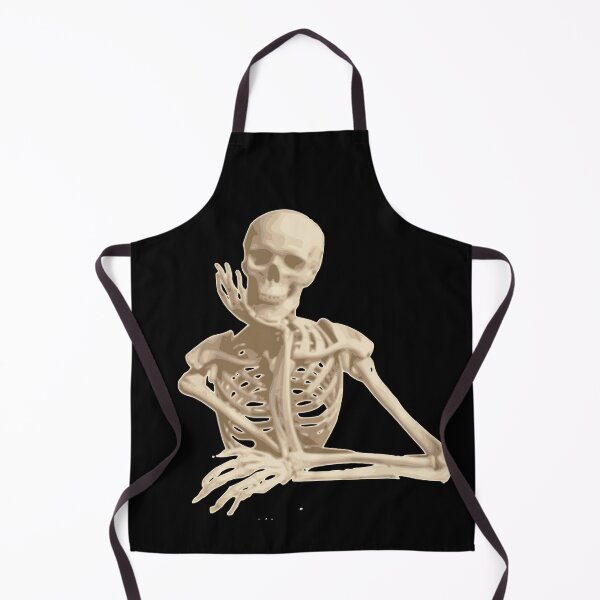 Item preview, White Simple Funny Skeleton a Geeky Fine Art Sketch designed and sold by corner-shop.