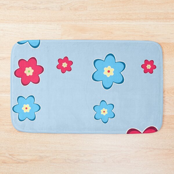 Item preview, vintage fantasy flowers over blue designed and sold by Filigranas Digitales.