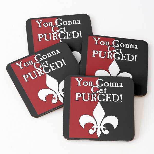 Item preview, Copy of You Gonna Get Purged Fleur De Lis designed and sold by SideQuest - Scribbled Chaos!.