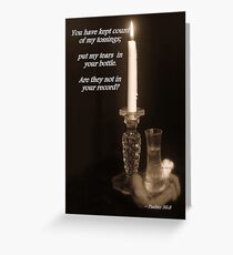 Psalms 56:8 Greeting Card