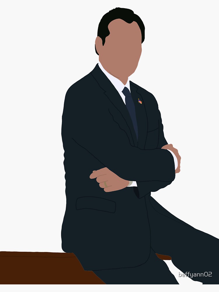 "president matthew santoswest wing" Sticker for Sale by beffyann02 Redbubble