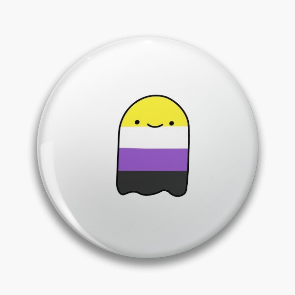 Item preview, non-binary pride ghost designed and sold by aussjamess.