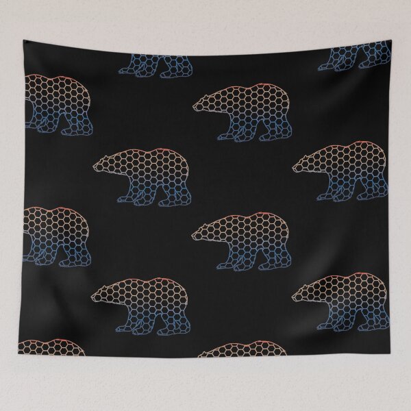 Item preview, rainbow hexagons bear  designed and sold by pirminio.