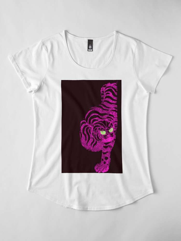 Alternate view of Tiger Bright Premium Scoop T-Shirt