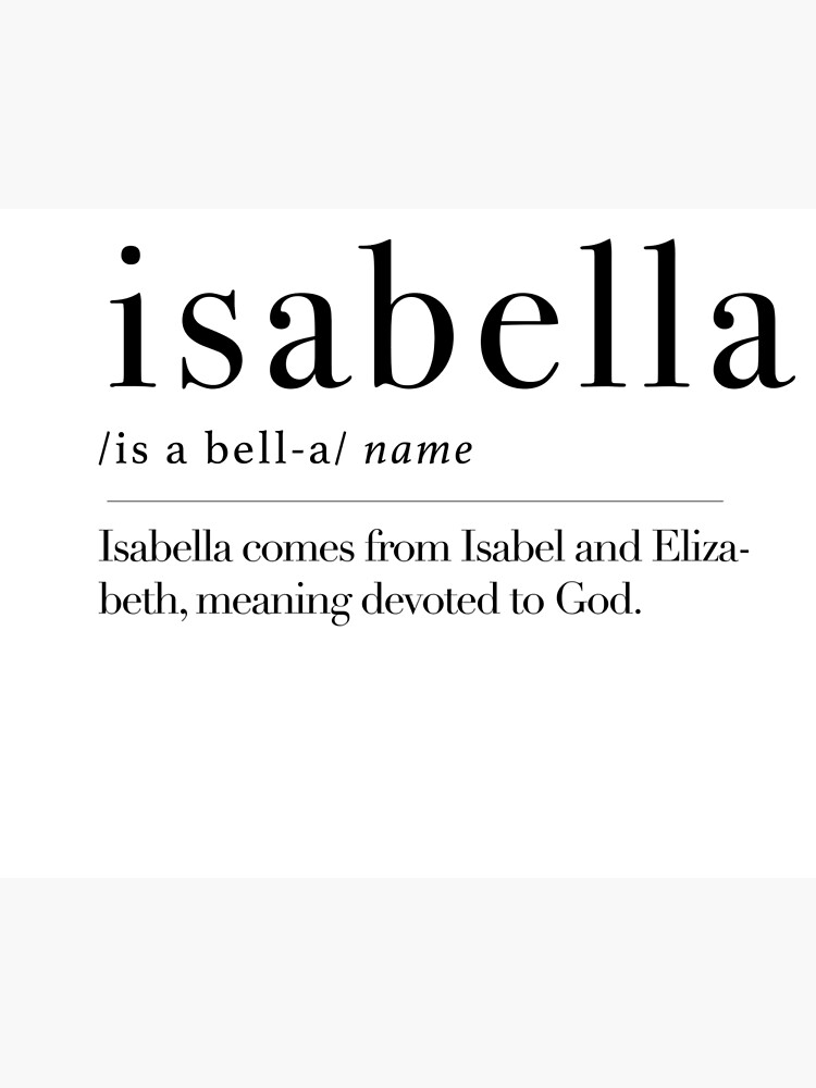 isabella-name-meaning-poster-for-sale-by-maxchmz-redbubble