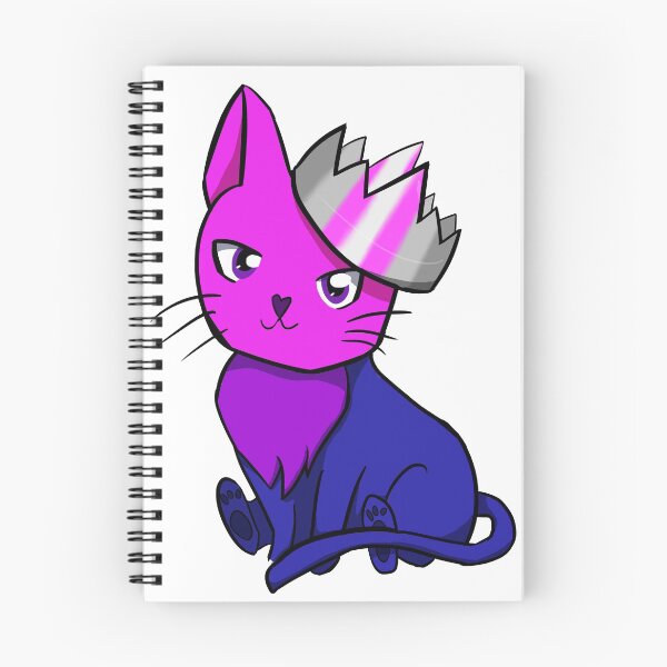 Item preview, Bisexual Demigirl Pride Cat designed and sold by LunarDoodles.