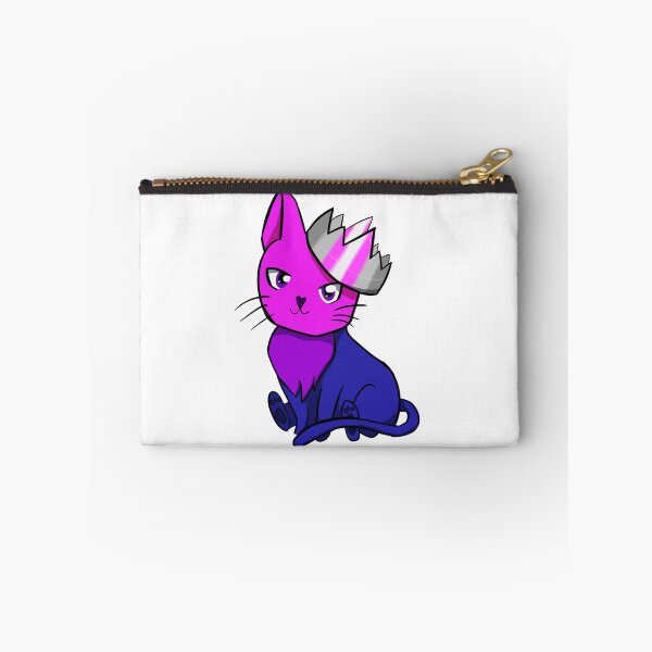 Item preview, Bisexual Demigirl Pride Cat designed and sold by LunarDoodles.