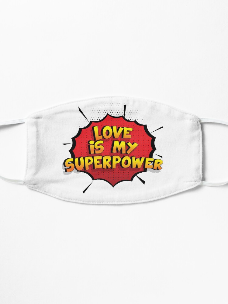 Alternative Ansicht von Love ist mein Superpower Lustiges Love Designgeschenk Maske