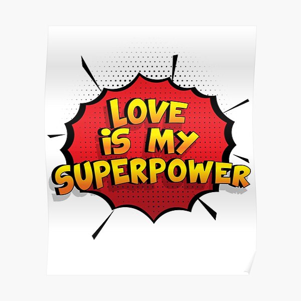 Love est mon cadeau super design Love dr�le Poster