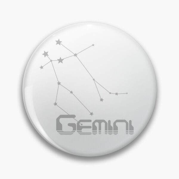 Retro Constellations: Gemini -- Gray Pin