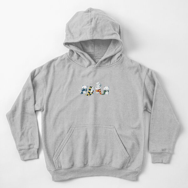 4 cats with scarf Kids Pullover Hoodie