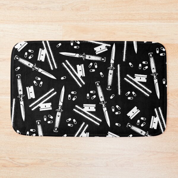 Item preview, Switchblade Cocaine Razor Blade Pills Repeat Pattern designed and sold by SpreadForSatan.