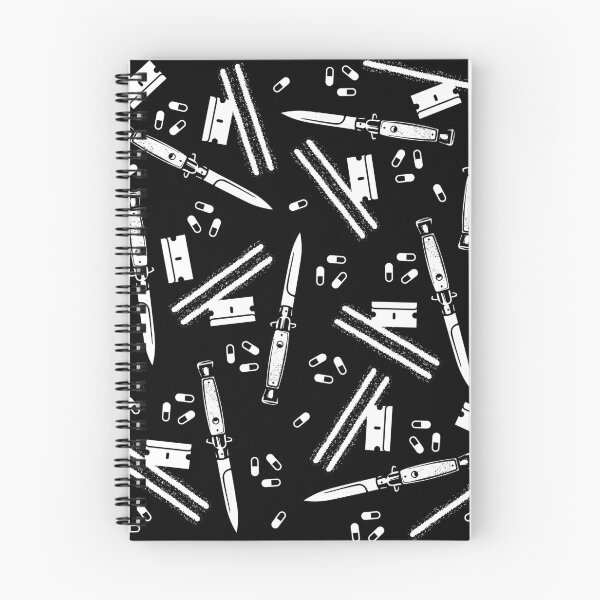 Aperçu de l'œuvre Modèle de répétition des pilules de lame de rasoir de cocaïne Switchblade créée et vendue par SpreadForSatan.