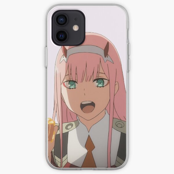 Zero Two Horns Iphone Cases Covers Redbubble - roblox zero two horns