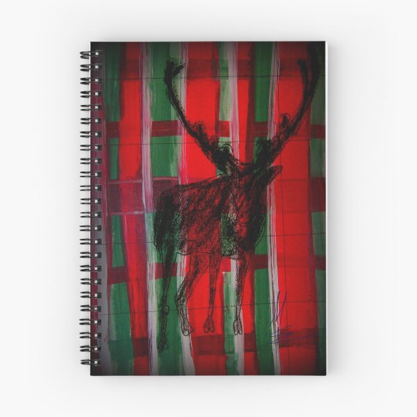 Artikelvorschau, Christmas - Reindeer - plaid - Weihnachten - Rentier - kariert - rot grün entworfen und verkauft von Marion Waschk.