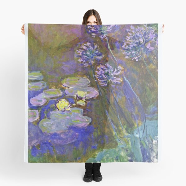 Aperçu de l'œuvre Claude Monet - Nymphéas et Agapanthe 1917 créée et vendue par artcenter.
