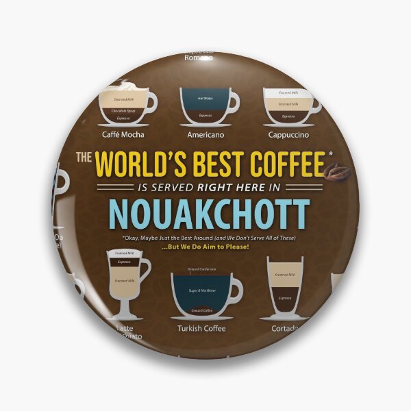 Item preview, Nouakchott, Mauritania Coffee Types Chart designed and sold by Coffee-Meme.