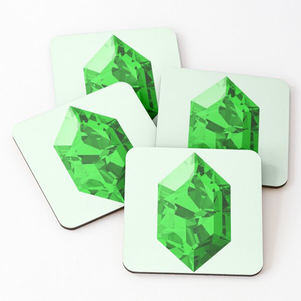 Item preview, Green Rupee Shattered Crystal designed and sold by gemdesignco.