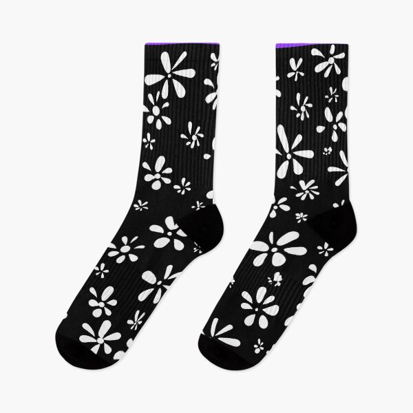 Item preview, Black&white simple floral pattern designed and sold by Chino20.
