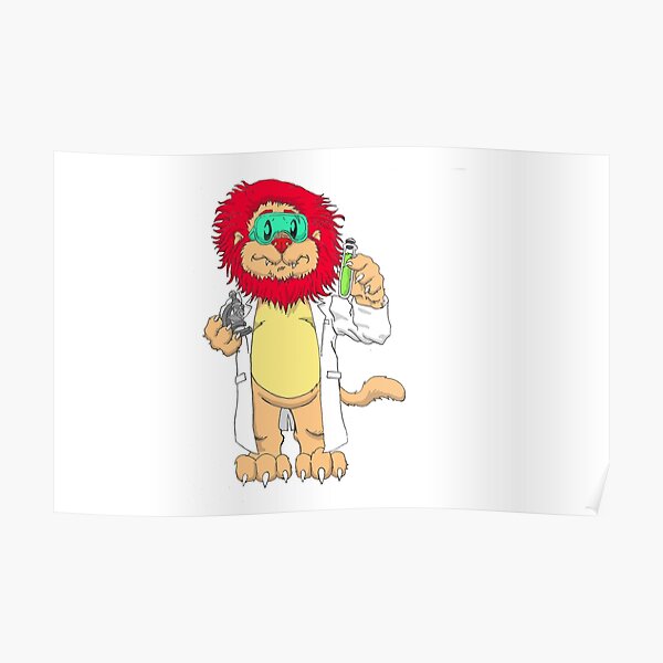 "Chem Lion" Poster by Blackjesus33 Redbubble