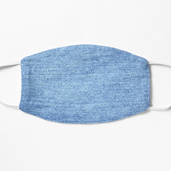 Jean denim bleu délavé Masque sans plis