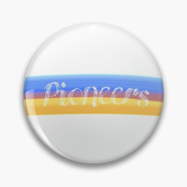 Item preview, Pioneers orange & blue watercolor white cursive  designed and sold by Allie Rockhill.