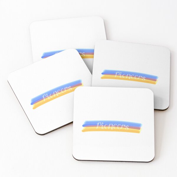 Item preview, Pioneers orange & blue watercolor white cursive  designed and sold by Allie Rockhill.