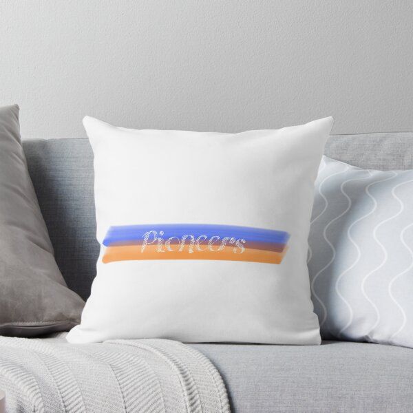 Item preview, Pioneers orange & blue watercolor white cursive  designed and sold by Allie Rockhill.