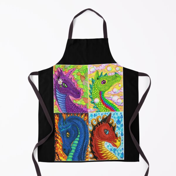 Item preview, 4 Elemental Dragons designed and sold by Melanie Jeyakkumar.