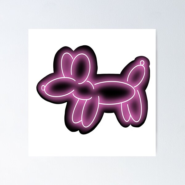 Item preview, Pink Neon Sign Balloon Dog designed and sold by ns1765.