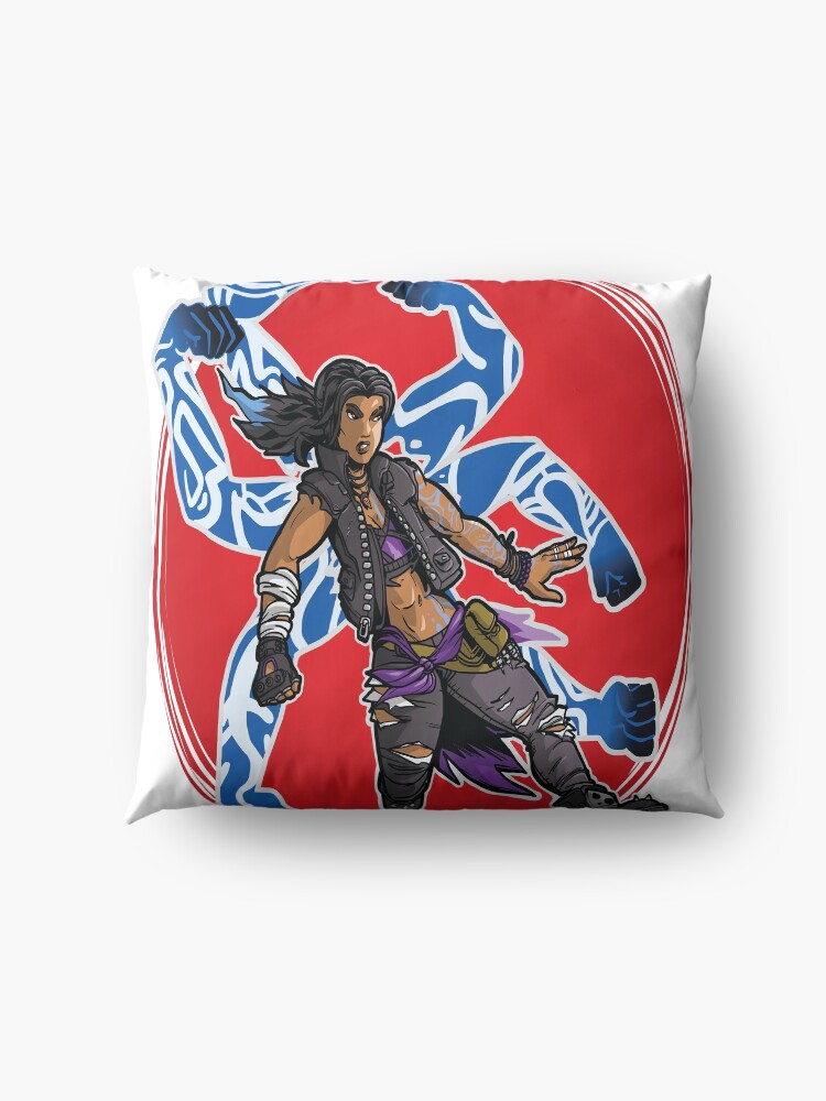 Alternate view of Amara The Siren Borderlands 3 The Tiger of Partali Floor Pillow