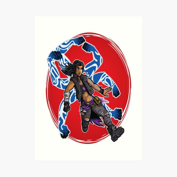 Amara The Siren Borderlands 3 The Tiger of Partali Art Print