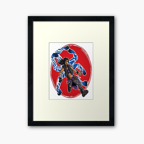 Amara The Siren Borderlands 3 The Tiger of Partali Framed Art Print